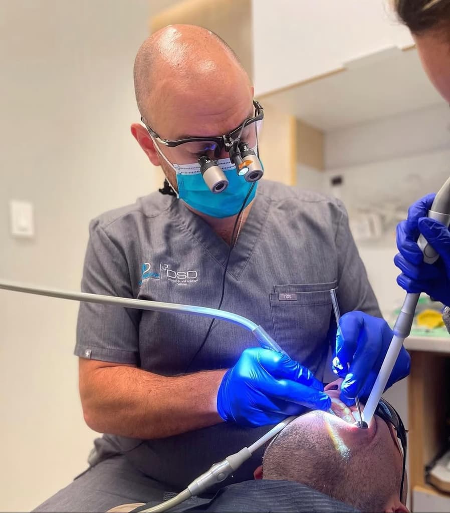 Dr. Tamburro — candid at work